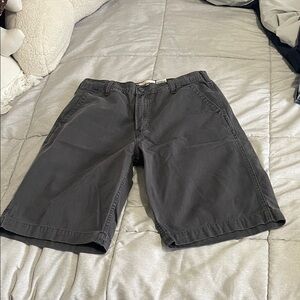 Levi's Charcoal Flat Front Shorts